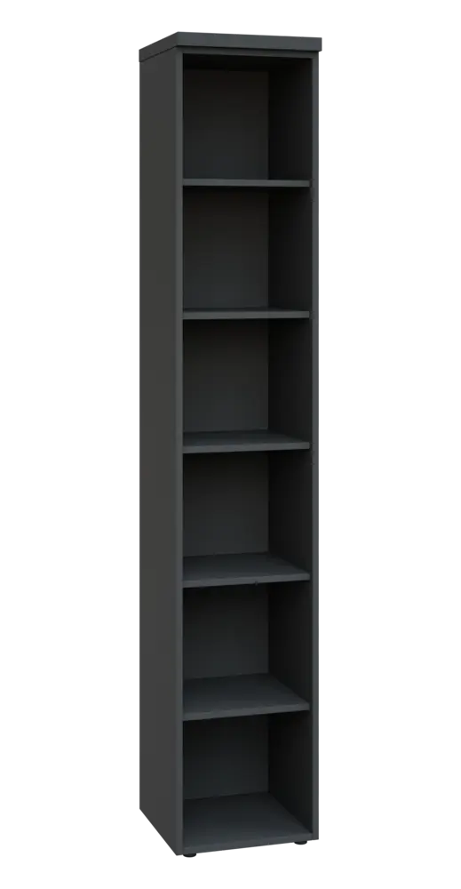 SIN 6 - 4N kancelářská skříň, nika, 2170x400x400, antracit